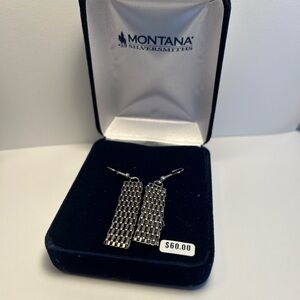 Montana SilverSmith Fine Silver Basketweave Earrings